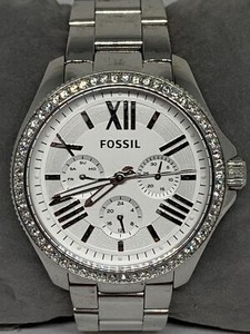 Fossil AM4481 Women Silver Stainless Steel Analog Silver Dial Quartz Watch  Ee178 4051432950025 | eBay