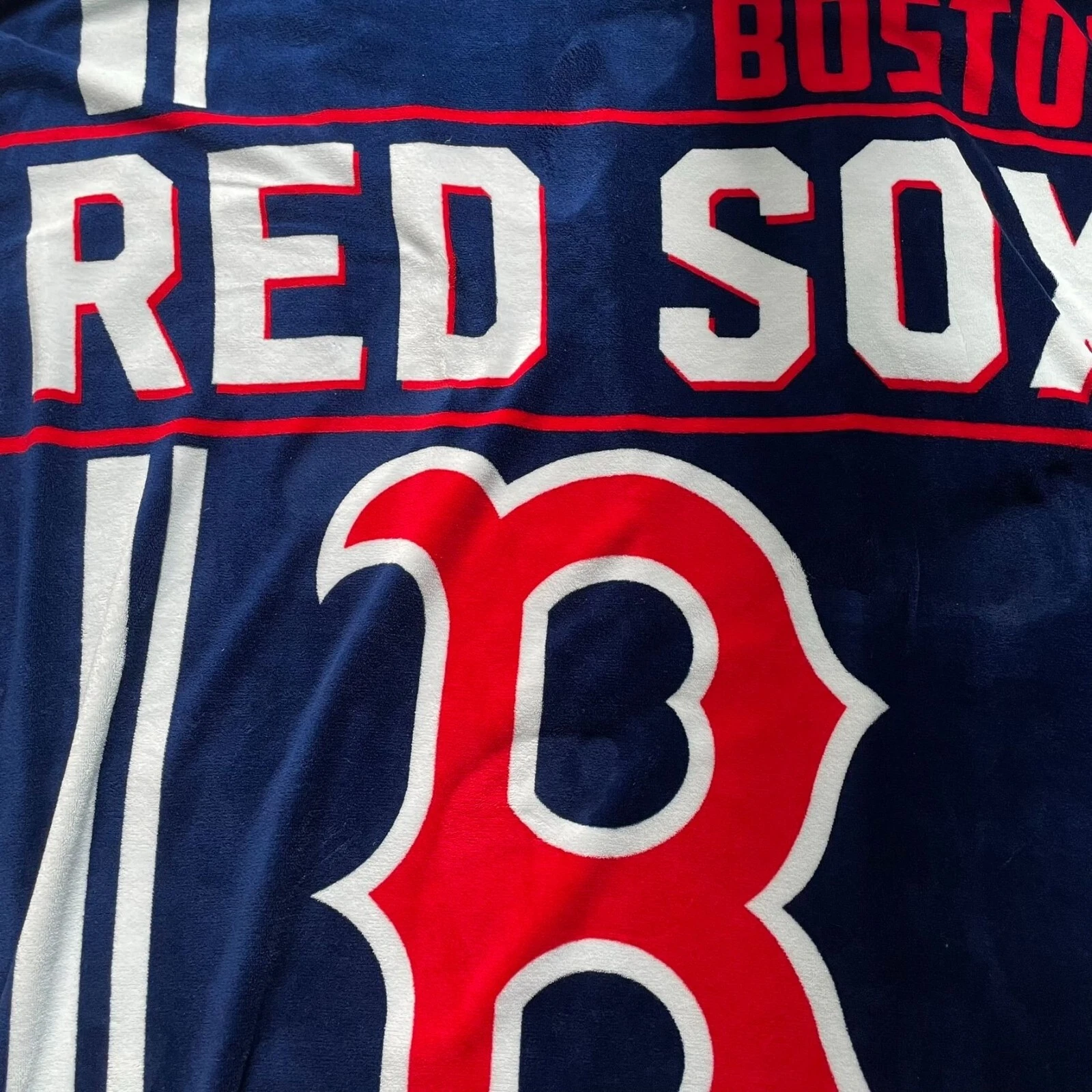 Boston Red Sox Fleece Throw Blanket Red White Blue u
