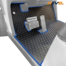 Xtreme Mats EZGO Golf Cart Black & Blue Floor Mat fits TXT Express S4 Medalist
