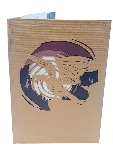 Bergdrache 3D Pop Up Karte - Handarbeit Geburtstagskarte für Drachenliebhaber - Bild 5 von 5