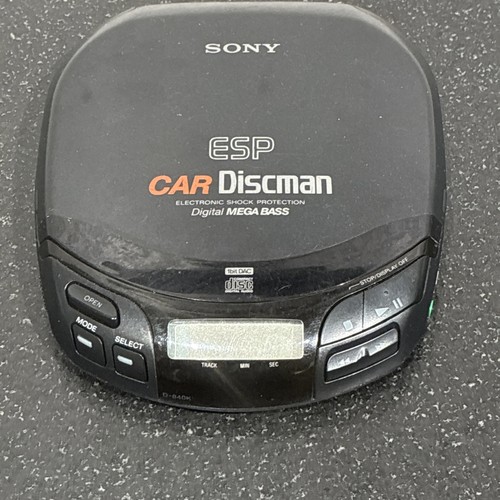 Sony D-840k Car Discman Portable CD Player ESP Digital Mega Bass