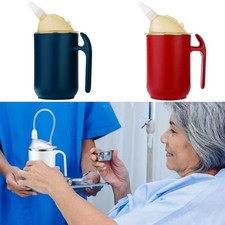 Spill Proof Elderly Drinking Cups 400ml Feeding Cup for Patients for Disabled