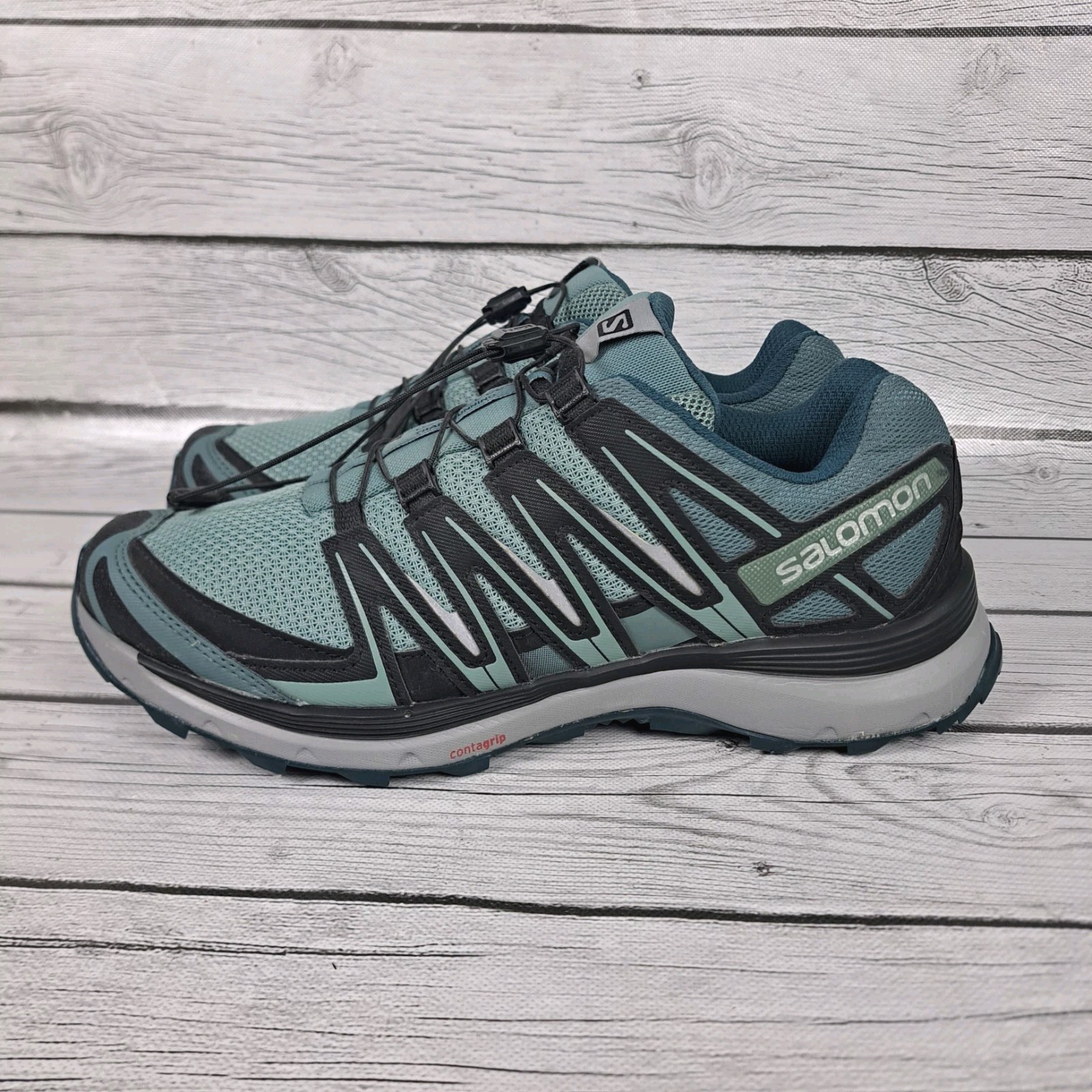 Scarpe Salomon XA Comp 8 da donna US 9 Aqua nere sneakers da trail running