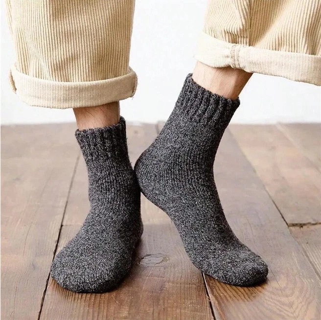5 Pairs Men's Winter cotton socks Thick - Image 2 of 4