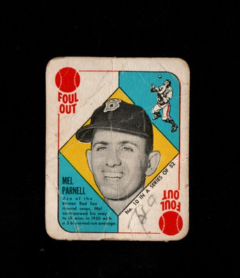 32071* 1951 Topps Red Backs # 10 Mel Parnell