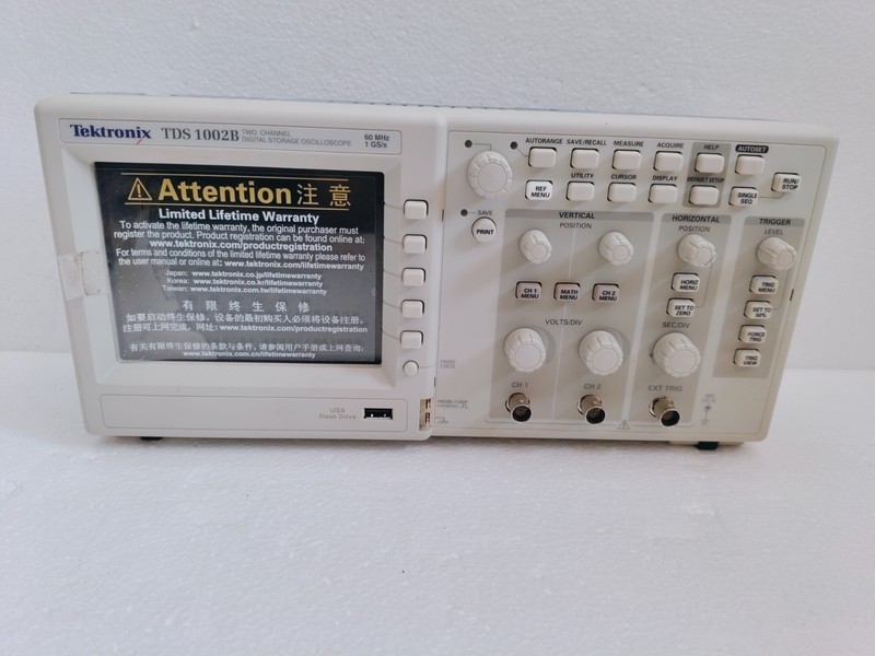 Tektronix TDS1002B Digital Storage Oscilloscope 60MHz 2-Channel