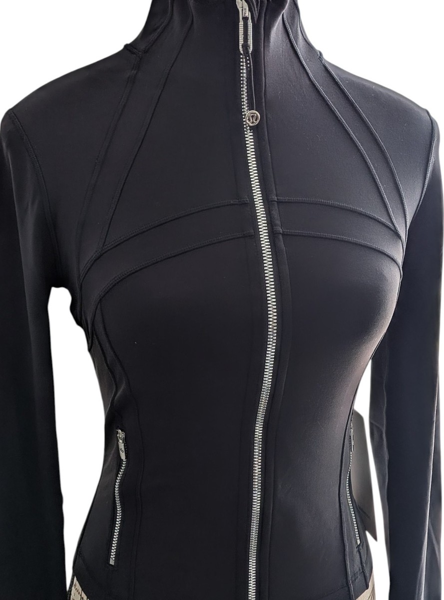 NWT Lululemon Define Cropped Jacket Nulu Black Size 4 Full Zip