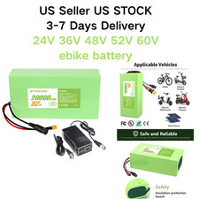 New 24V 36V 48V 52V 60V Lithium Battery Electric Battery Pack BMS