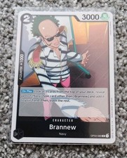 ONE PIECE BRANNEW R RARE OP03-089 TRADING CARD NM FRESH HOLO SHINY