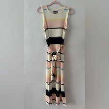 Banana Republic Colorful Striped Tank Shirt Dress Size Small