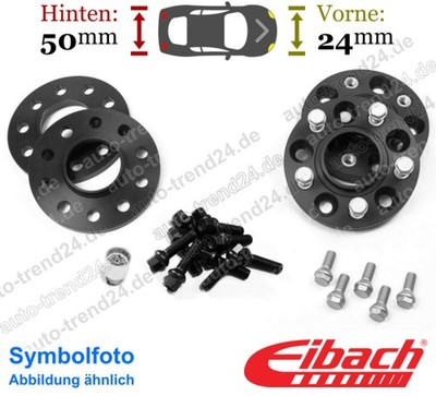 Eibach Spurverbreiterung schwarz VA 24mm, HA 50mm für Audi A6 Avant 4G5 4GD 11-1