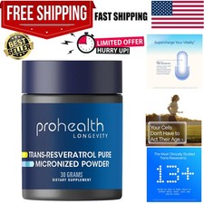 Longevity Micronized Pure Trans Resveratrol Powder - 98 Pure, 1000 mg per Scoop