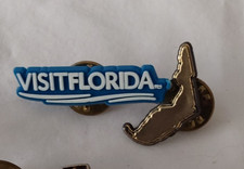 2VINTAGE LAPEL PIN VISIT FLORIDA