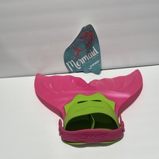 USED Finis Swimming Pool MERMAID FINS 6 Girls Shoe Size 2 - 7 Little Monofin