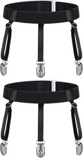 Women Thigh Garter Belt plus Size, High Elastic Suspender Belt with Metal Cli...