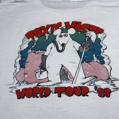 EXTREMELY RARE Vintage Toxic Waste Mickey Mouse Anti Disney Tee 1988 Punk Disney