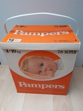 Original Alter Pampers Karton *Pampersschachtel 80ziger Jahre