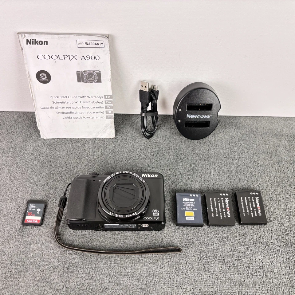 Nikon COOLPIX A900 - 20,3MP 70x Optical Zoom 4K Wifi Digital Compact Camera Set - Bild 2 von 4