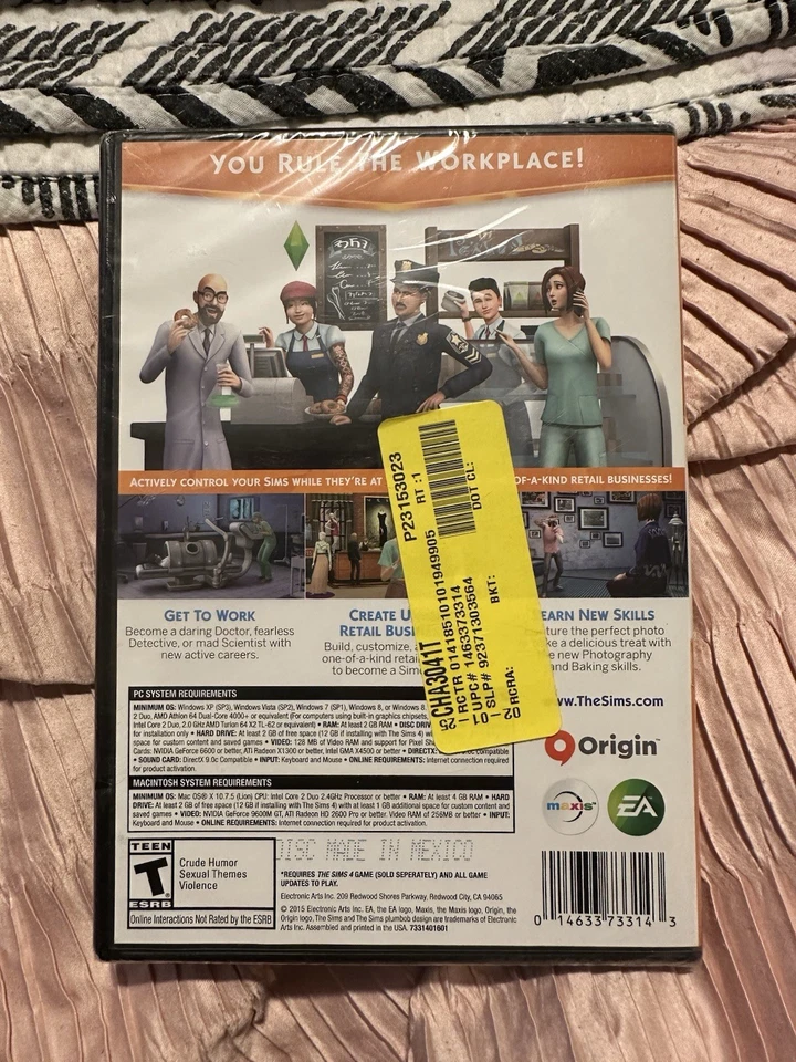 The Sims 4 Get To Work - PC *DISC VERSION ADD ON NEED SIMS 4 TO PLAY - Image 2 of 2