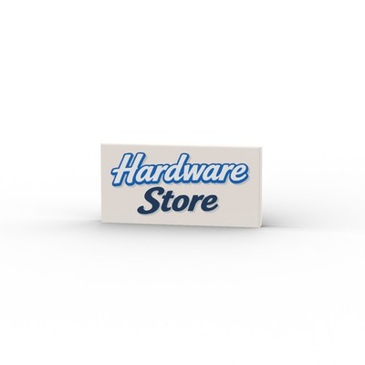 Hardware Store   custom printed genuine LEGO  brick tile / 24016-2