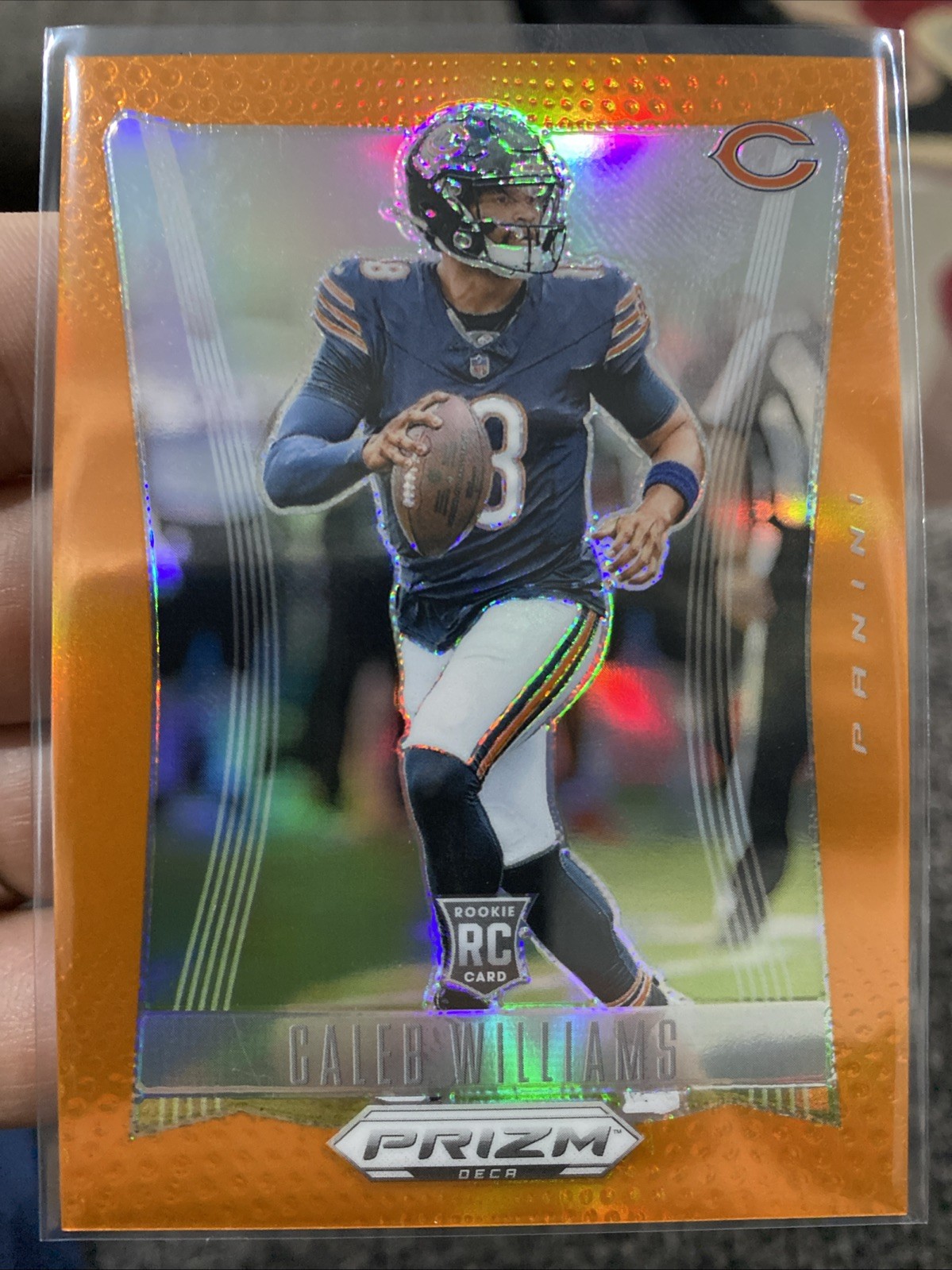 2024 Prizm Deca Caleb Williams #54 True Orange /49 Bears Color Match Rookie RC🔥
