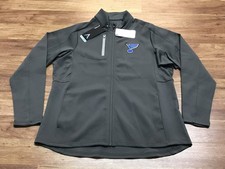 WOMENS XL - NEW Antigua NHL St. Louis Blues Hockey Full Zip Jacket Gray