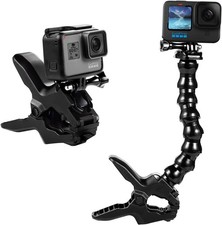 Jaws Flex Clamp Mount Gooseneck Mount for GoPro Hero 13 Hero 12 Hero 11 Hero 10