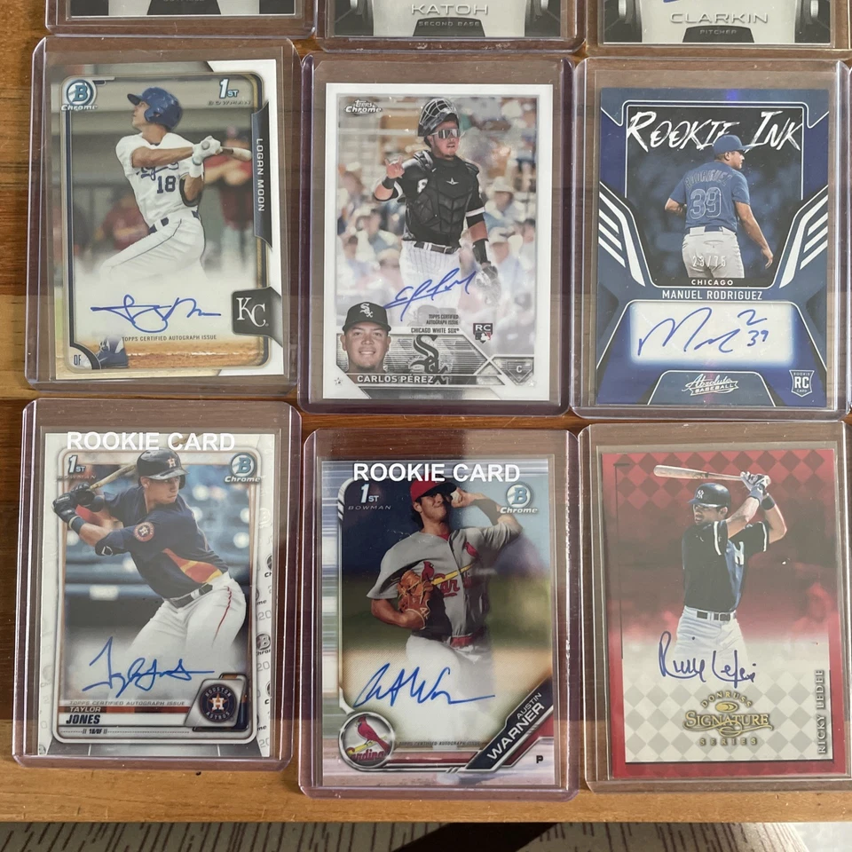 20 card Autograph Baseball Card Lot I ~ mostly no name players! Free Shipping! - Image 3 of 4