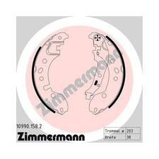 Bremsbackensatz Hinten Smart Fortwo 3 453 ZIMMERMANN Trommelbremse 10990.158.2