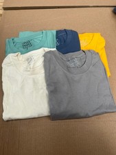 1,3 & 5 Pack Mens T Shirts 100% Cotton Plain Short Sleeve Tee T-Shirt Tops Bulk