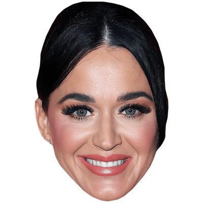 Katy Perry (Lächeln) Promi Maske, flaches Kartengesicht, Kostüm Maske