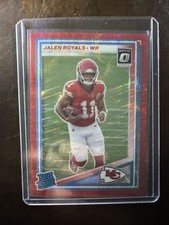 2025 Panini Donruss Optic Preview Red Wave Prizm Jalen Royals #321 Chiefs NFL