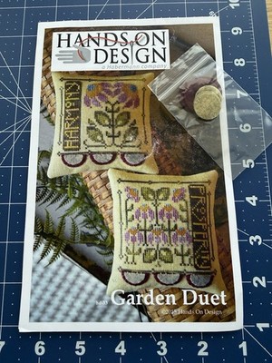 Hands On Design Cross Stitch Pattern Garden Duet Pillows Prosperity & Harmony