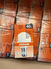 Osram Light Bulb Mini Globe Soft White B15d 40W 240V Opal Bulb Small Bayonet
