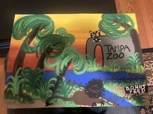 henry hill goodfellas Signed Original Goodfellas Painting TANPA ZOO COA ON BACK
