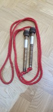 Vintage Antique Skipping Rope Wooden, Metal, Brass Original