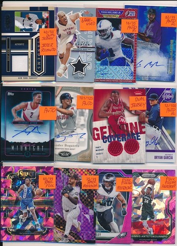 LOADED 1000 CARD PATCH AUTO #'D JERSEY ROOKIE INSERT SPORTS CARD COLLECTION LOT