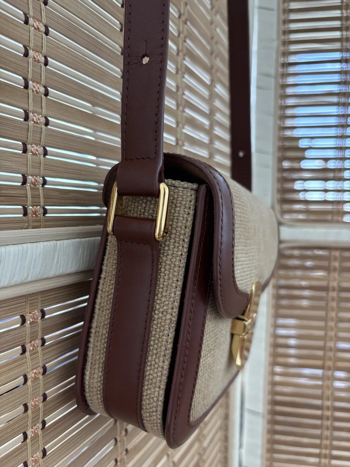 Cartera Bandolera Ajustable APC Grace Cuero Marrón Tostado Poco Usada Foto 3 de 4