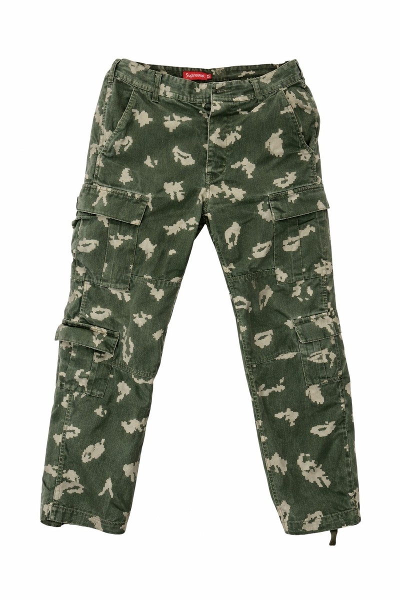 FW20 Supreme Cargo Pants Olive Digi Camo Size 30 W30 | eBay UK