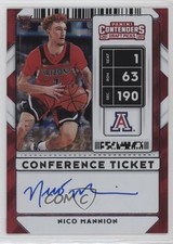 2020 Contenders Draft Picks Conference Ticket 11/30 Nico Mannion #59 Auto 12v9