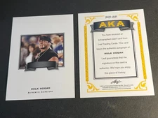 2012 Leaf BLANK BACK PROOF MISSING AUTO/FOIL & # AKA Hulk Hogan