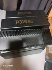 2x BLACK PCGS STORAGE HOLDER BOX - Can Hold 20 PCGS Slabs Slab Empty