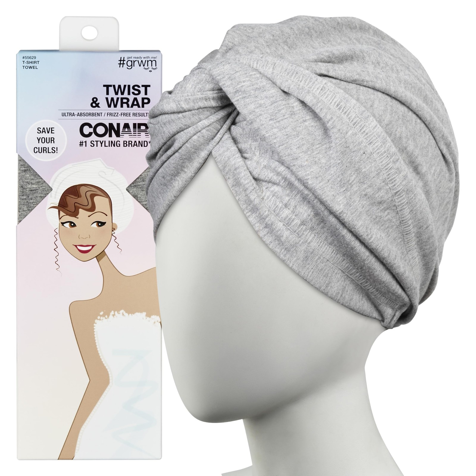 Wrap For Curls Ultra Absorbent Anti Frizz Turban Style