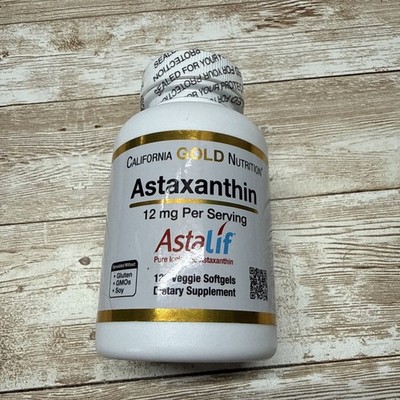 California Gold Nutrition Astaxanthin Astalif Pure Icelandic 120 Ct Exp 06/2027