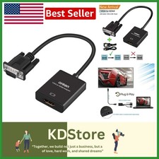 VGA to HDMI 1080P Adapter with Audio USB Power