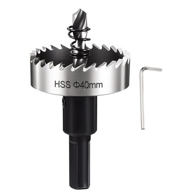 How Saw Kit 1-9/16'' Cutting Diameter 4241 High Speed Steel Silver