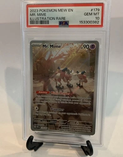 Pokemon TCG SV 151 Mr. Mime 179/165 Illustration Rare  EN 2023 PSA 10