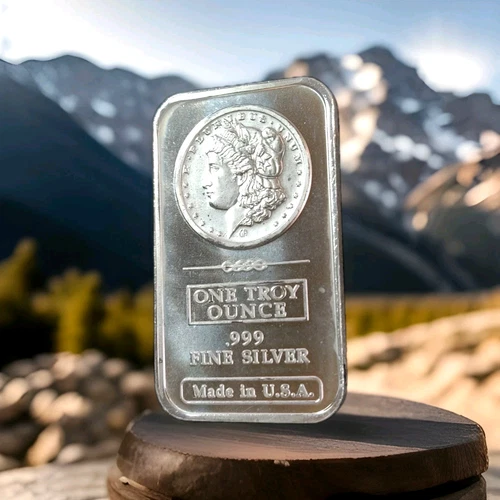 1oz 0.999  Morgan Silver Bullion Bar ~ Get One Today!