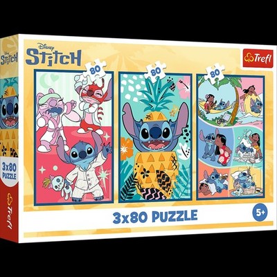 Puzzle Trefl 3x80 Teile Stich Disney 