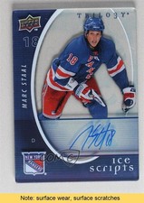 2008-09 Upper Deck Trilogy Ice Scripts Marc Staal #IS-MS Auto READ 1z6